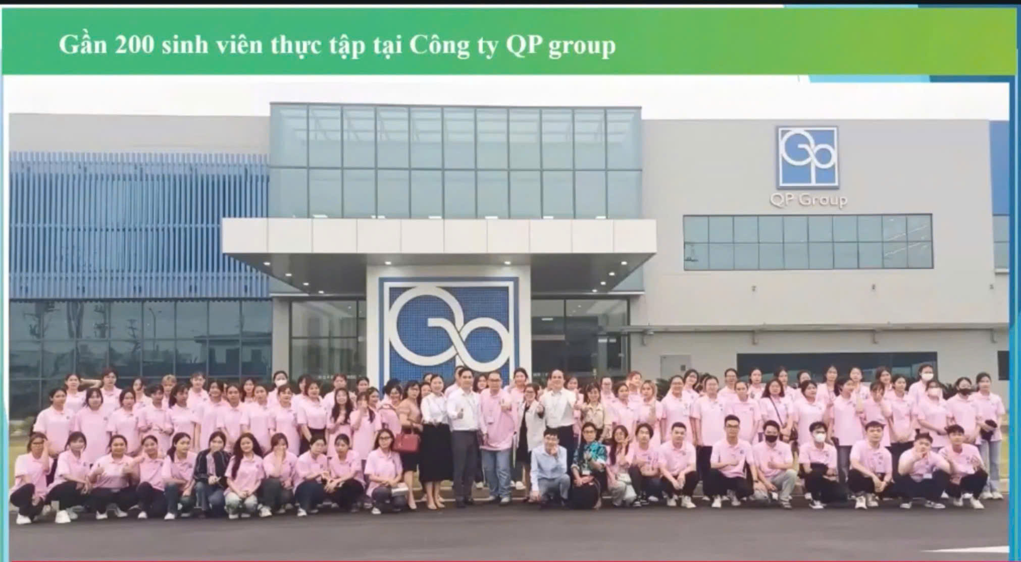 Gần 200 sinh viên thực tập tại Công ty QP Group
